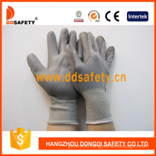 13 Gauge Nylon Knit Wrist, PU Coated Glove (DPU116)